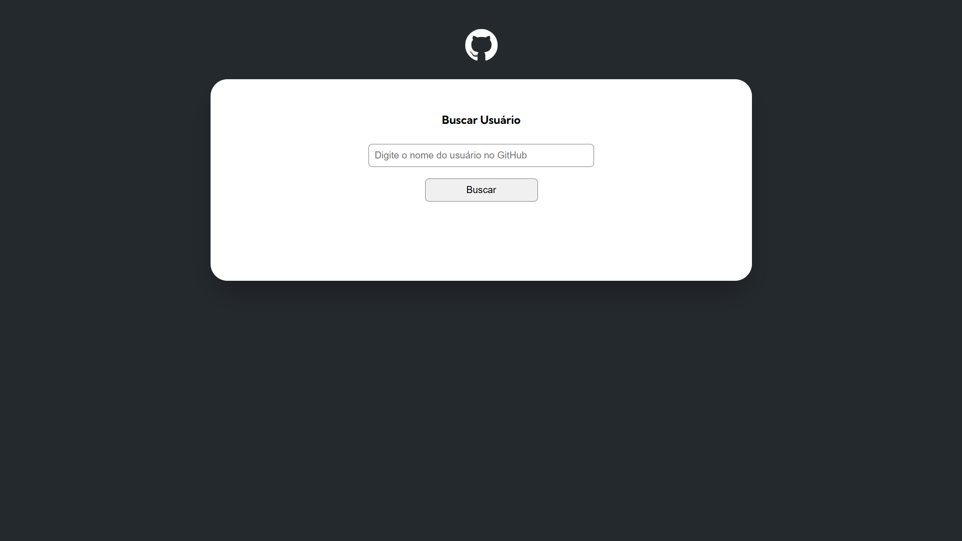 Projeto Fetch API GitHub